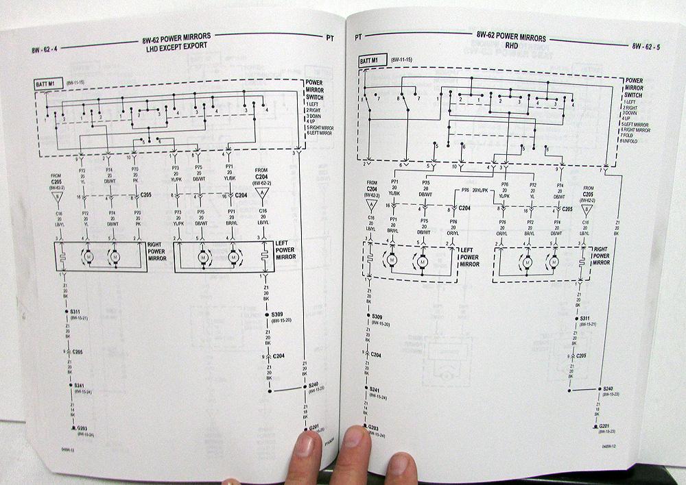 2004 Chrysler PT Cruiser Electrical Wiring Diagrams Shop Service Manual