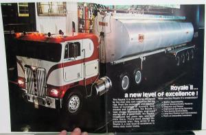 1974 Diamond Reo Royale II Dealer Sales Brochure Cabover Diesel Tractor