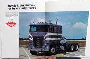 1974 Diamond Reo Royale II Dealer Sales Brochure Cabover Diesel Tractor