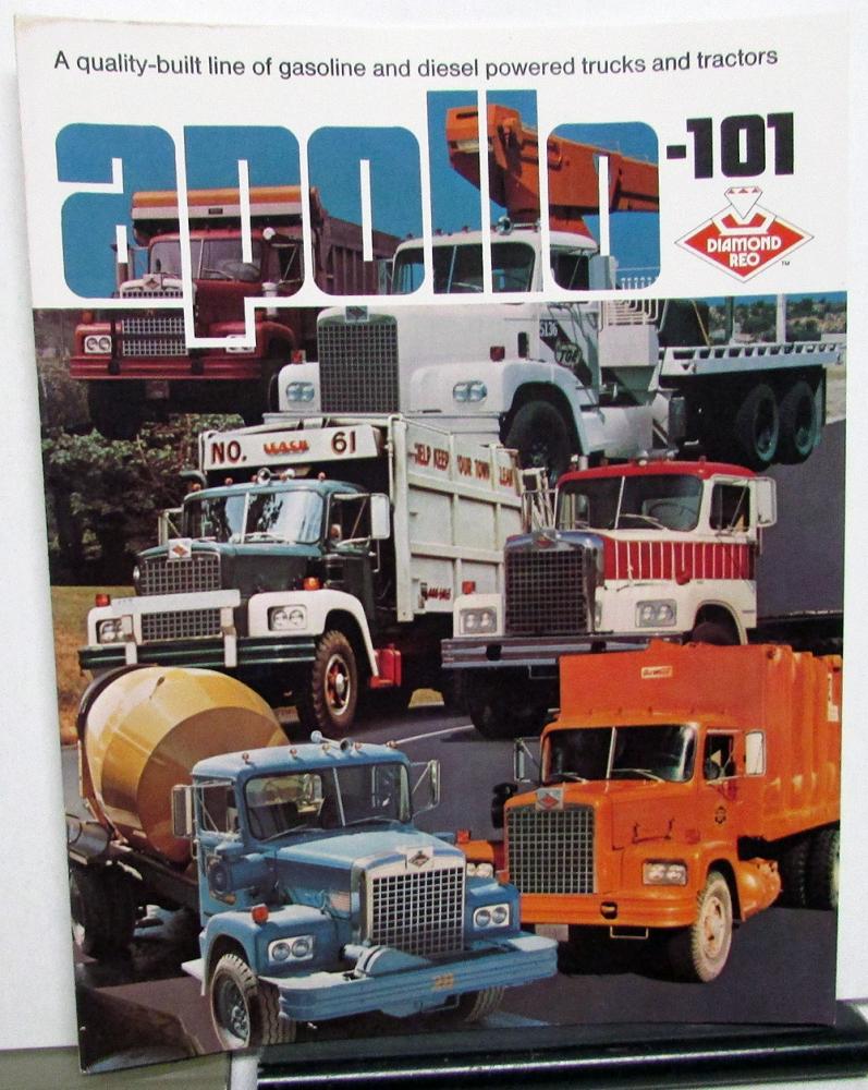1974 Diamond Reo Apollo 101 Truck Sales Brochure Diesel and Gas Tractor