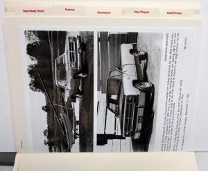 1986 Dodge Truck New Models Press Kit Media Release Pickup Ramcharger Van