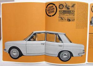1963-1964 Datsun Dealer Sales Brochure 4 Dr Sedan SPL 310 Deluxe Cedric Wagon