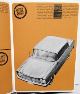 1963-1964 Datsun Dealer Sales Brochure 4 Dr Sedan SPL 310 Deluxe Cedric Wagon