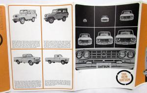 1963-1964 Datsun Dealer Sales Brochure 4 Dr Sedan SPL 310 Deluxe Cedric Wagon