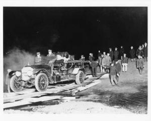 1930s Fire Truck Utilizing a Makeshift Bridge Press Photo 0049