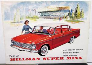 1962 Hillman Super Minx Dealer Sales Brochure Features & Specifications