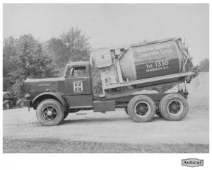 1950s Autocar Mixer Truck Press Photo 0025 - Hudson Valley Concrete Corp
