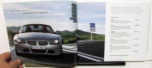 2002-2007 BMW Dealer Z4 Roadster Accessories Brochure Factory Options