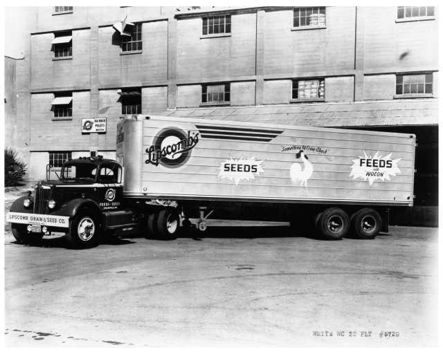 1954 White WC22 PLT Tractor Truck Press Photo 0057 - Lipscomb Grain & Seed