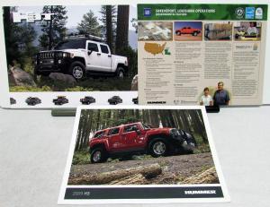 2009 Hummer H3 Dealer Sales Brochure Cards Set Of 3 Features Options Specs
