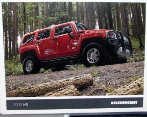 2009 Hummer H3 Dealer Sales Brochure Cards Set Of 3 Features Options Specs