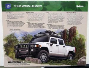 2009 Hummer H3 Dealer Sales Brochure Cards Set Of 3 Features Options Specs