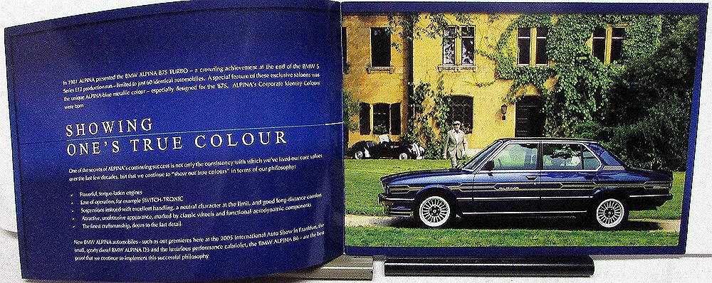 8 pagine BMW ALPINA b3 b5 b6 b7 d3 POSTER prospetto brochure di 3//2009