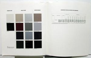 1991 BMW 750 iL Color & Upholstery Dealer Brochure Large Folder Paint Chips