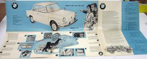 1960 BMW 700 Dealer Sales Brochure Large Folder US Market English Text