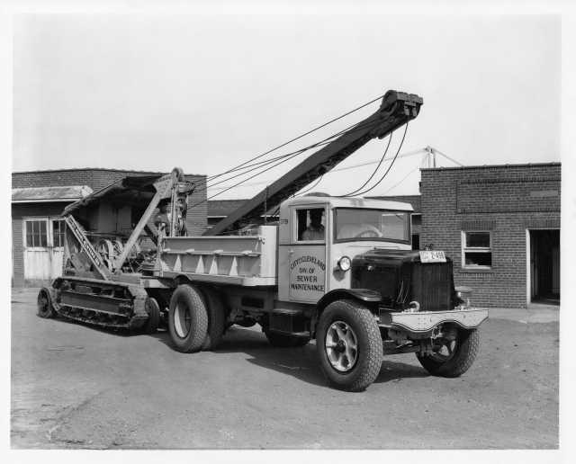1931 White Model 55 Dump Truck Press Photo 0066 - City of Cleveland Sewer Maint