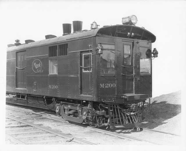 1927 Mack M200 Rail Car Press Photo Lot 0192