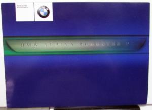 2002-2003 BMW Alpina Roadster V8 Dealer Sales Brochure Folder Specs