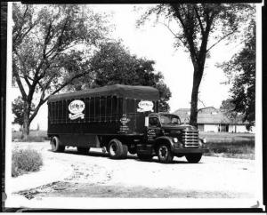 1950s Diamond T Tractor Trailer Truck Press Photo 0023 - Craft Way - Aurora IL