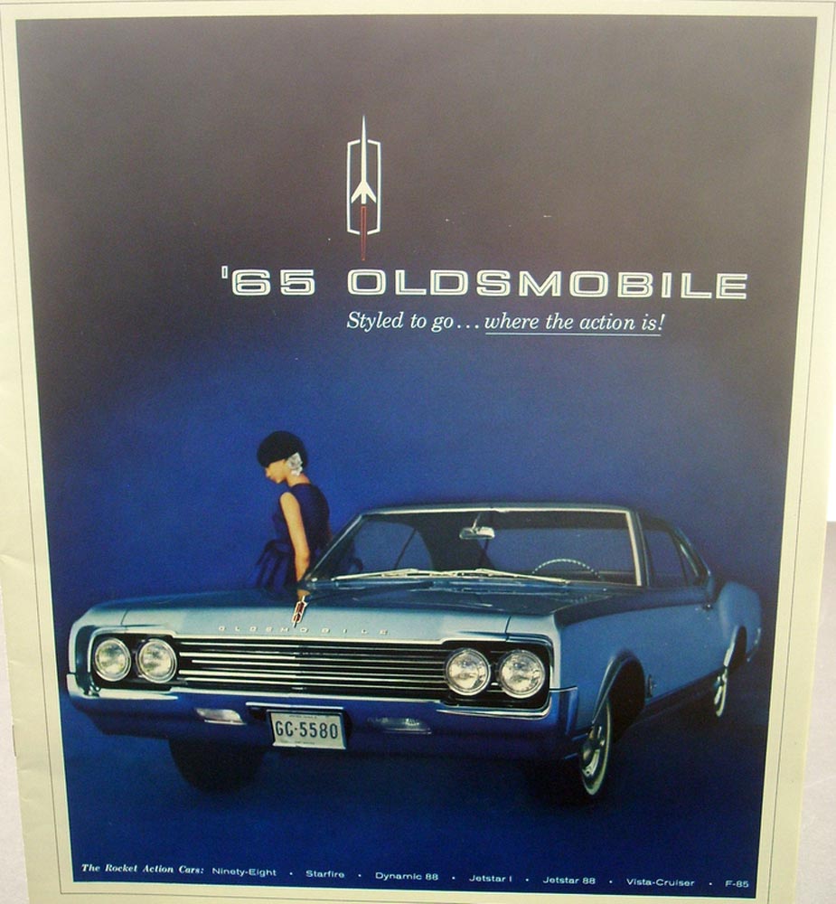 1965 Oldsmobile Prestige Sales Brochure 98 Starfire Delta Dynamic 88 442 F-85 ++