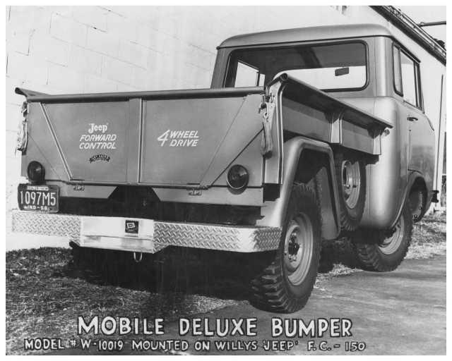1954 Willys Jeep Forward Control 4WD Mobile Deluxe Bumper Truck Press Photo 0008