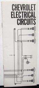 1969 Chevrolet Dealer Service Booklet Instructions Electrical Circuits Wiring