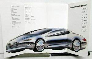 1996 Chrysler LHX Concept Car Brochure Folder Auto Show Handout