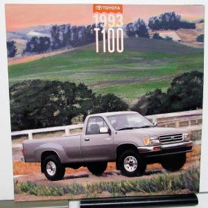 1993 Toyota Pickup T100 Truck Dealer Sales Brochure Features Specs