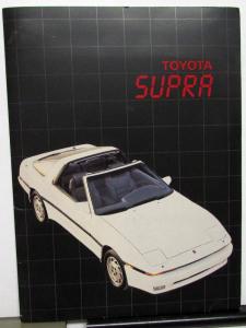 1986 1/2 Toyota Supra Mid-Year Model Introduction Press Kit Media Release