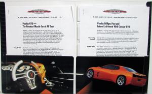 1999 Pontiac GTO Concept Car Press Kit