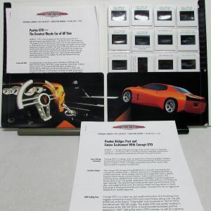 1999 Pontiac GTO Concept Car Press Kit