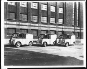 1941 White Detroit News Delivery Vans Press Photo