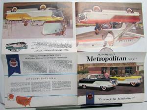 1959 Metropolitan 1500 Dealer Large Sales Brochure Folder Luxury In Miniature