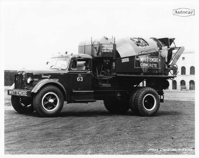 1950s Autocar Mixer Truck Press Photo 0037 - The Whittemore Co Concrete