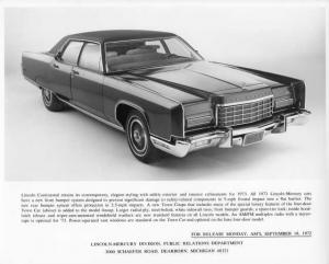 1973 Lincoln Continental Press Photo 0061