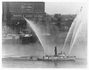 1940s Boston Fire Department Boats Press Photo 0059