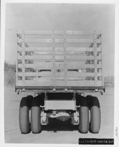 1940s Mack US Navy Military Stake Truck Rear View Press Photo 0213