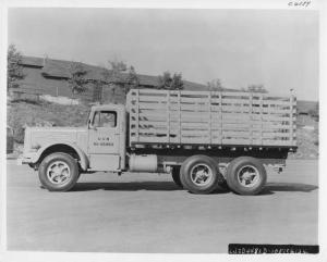 1940s Mack US Navy Military Stake Truck Side View Press Photo 0214