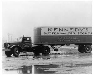 1930s Autocar Truck Press Photo 0039 - Kennedy Butter & Egg Stores - JC Driscoll