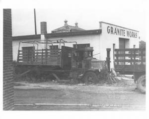 1930s Mack AC Truck Boneyard Outside Granite Works Press Photo 0222