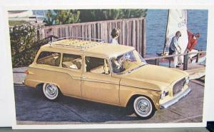 1960 Studebaker Lark Station Wagon Dealer Promotional Post Cards Pair Orig