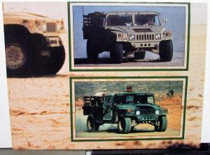 1983 ? Four Wheeler Magazine Insert Hummer M998 1037 1025 XM1097 Poster