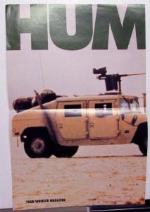 1983 ? Four Wheeler Magazine Insert Hummer M998 1037 1025 XM1097 Poster