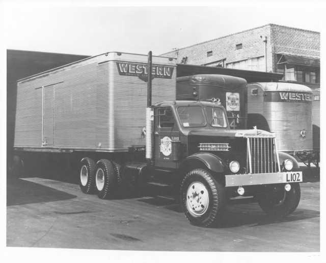 1952 Sterling Tractor Trailer Truck Press Photo 0053 - Western Truck Lines LTD