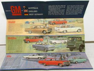 1963-64 General Motors GM Foreign Overseas Models Brochure Holden Vauxhall Opel