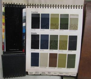 1971 Chevrolet Dealer Album Color Fabric Data Chevelle Corvette Camaro Nova Vega