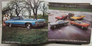 1971 Chevrolet Dealer Album Color Fabric Data Chevelle Corvette Camaro Nova Vega