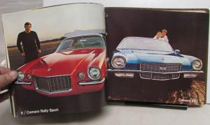 1971 Chevrolet Dealer Album Color Fabric Data Chevelle Corvette Camaro Nova Vega