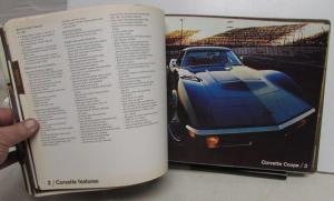 1971 Chevrolet Dealer Album Color Fabric Data Chevelle Corvette Camaro Nova Vega