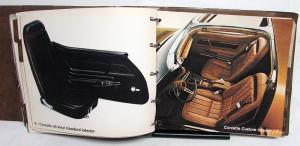 1971 Chevrolet Dealer Album Color Fabric Data Chevelle Corvette Camaro Nova Vega